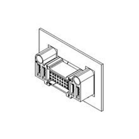 Molex Board Connector, 30 Contact(S), Female, Straight, Solder Terminal, Locking, Black Insulator, 465623008